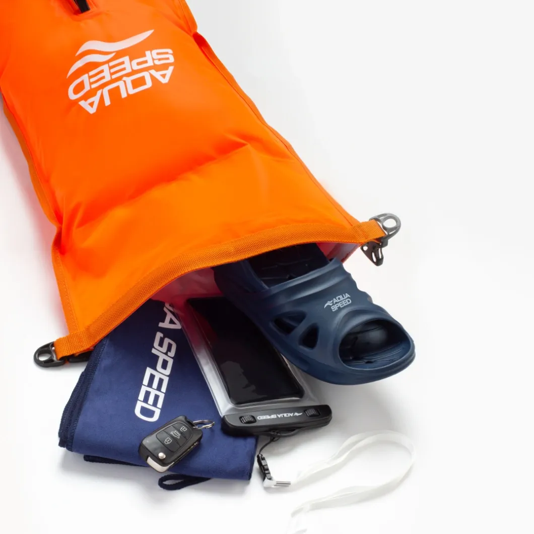 Boja asekuracyjna Open Water Swim Buoy 37x72 cm Aqua Speed kol.75 - pomarańczowy