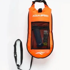 Boja asekuracyjna Open Water Swim Buoy z kieszonką 37x72 cm Aqua Speed kol.75 - pomarańczowa