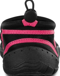 Buty do wody Aqua Speed ze ściągaczem 28D - czarno-różowe