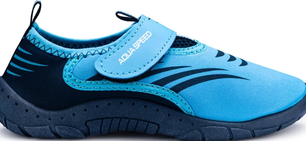 Buty do wody na rzep Aqua Speed 27E - niebieskie