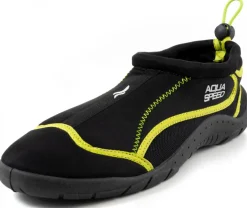 Buty do wody ze ściągaczem Aqua Speed 28B - czarno-żół