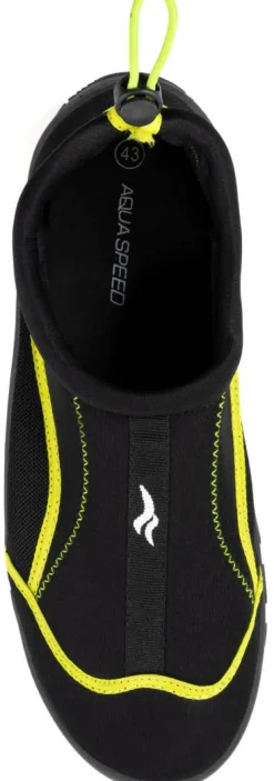Buty do wody ze ściągaczem Aqua Speed 28B - czarno-żół
