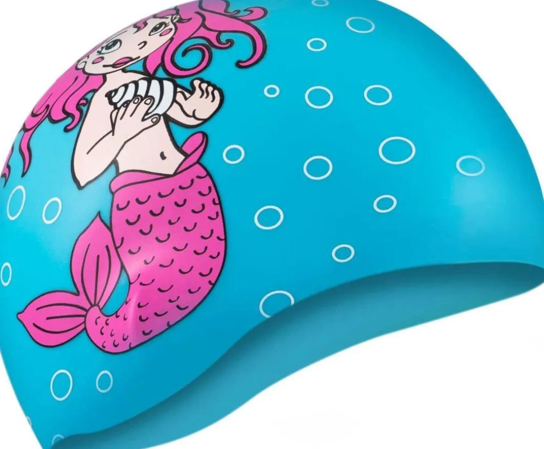 Czepek pływacki dla dzieci Aqua Speed Kiddie Mermaid - niebieski
