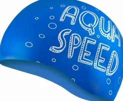 Czepek pływacki dla dzieci Aqua Speed Kiddie Shark - niebieski