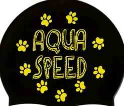 Czepek pływacki dla dzieci Aqua Speed Kiddie Cat 07 - czarny
