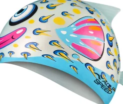 Czepek pływacki dla dzieci z drukowanym wzorem Aqua Speed Zoo Fish 02 - kolorowy