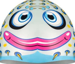 Czepek pływacki dla dzieci z drukowanym wzorem Aqua Speed Zoo Fish 02 - kolorowy