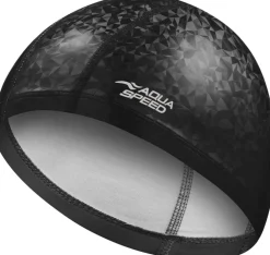 Czepek pływacki powlekany poliuretanem Aqua Speed Flux 07 - czarny