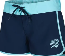 Damskie szorty kąpielowe Aqua Speed Viki 42 - granatowo - niebieskie