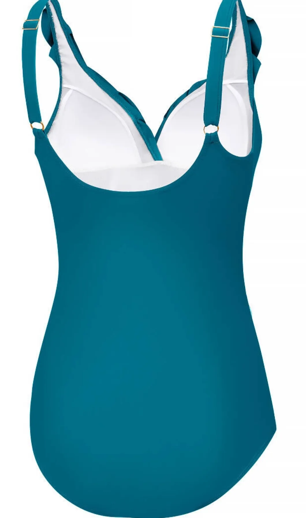 Damski kostium kąpielowy z falbanką Aqua Speed Lydia 08 - turkusowy