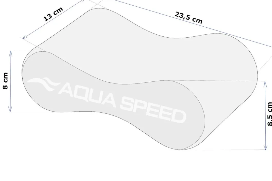 Deska do pływania Aqua Speed ÓSEMKA 4 SWIRL 05 - czarna