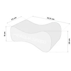 Deska do pływania pull buoy ósemka Aqua Speed Wave 26 - szara