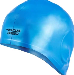 Duży czepek pływacki na uszy i długie włosy Aqua Speed Ear Cap Volume 02 - niebieski
