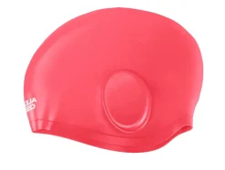 Duży czepek pływacki na uszy i długie włosy Aqua Speed Ear Cap Volume 27 - różowy