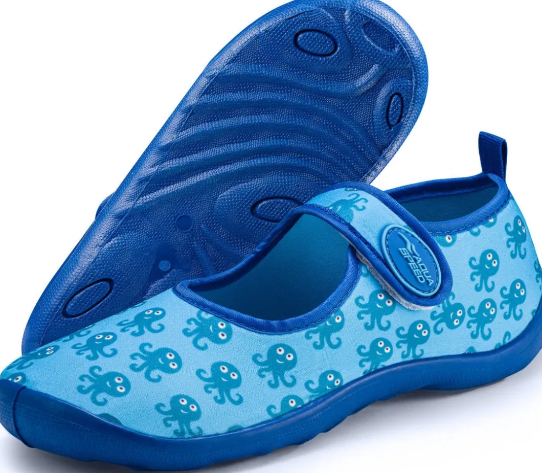 Dziecięce buty do wody na rzep Aqua Speed 29A - niebieskie