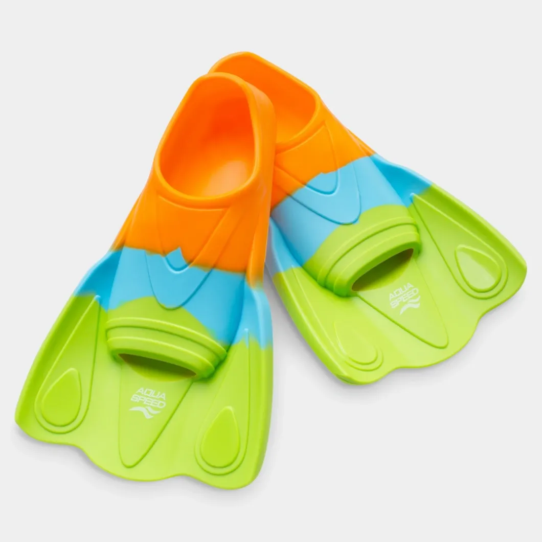 Dziecięce płetwy do pływania Aqua Speed MOBY kol.72 - kolorowe