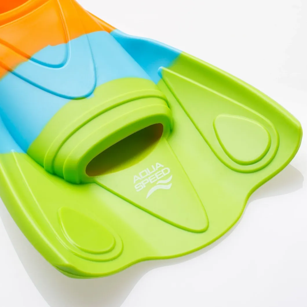 Dziecięce płetwy do pływania Aqua Speed MOBY kol.72 - kolorowe