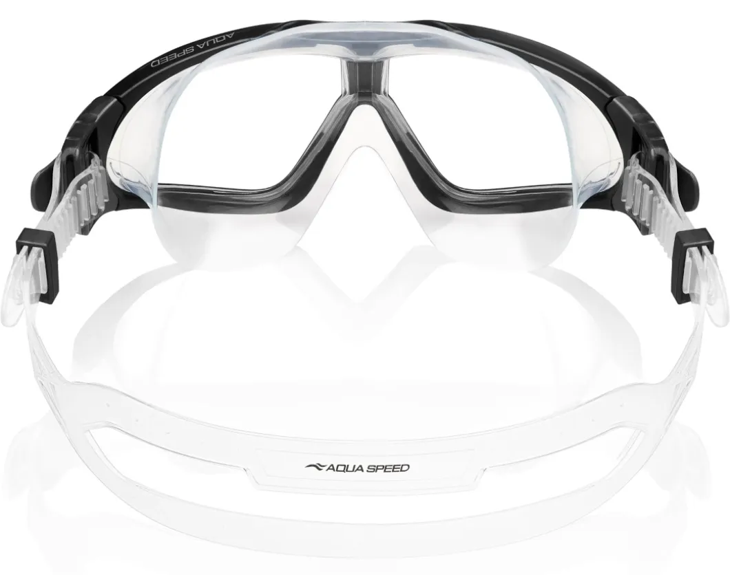 Gogle pływackie Aqua Speed Sirocco 07 - czarne - bezbarwne szkła