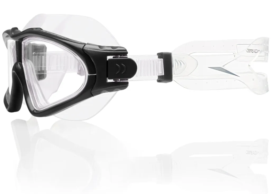 Gogle pływackie Aqua Speed Sirocco 07 - czarne - bezbarwne szkła