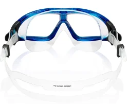 Gogle pływackie Aqua Speed Sirocco 01 - niebieskie - bezbarwne szkła
