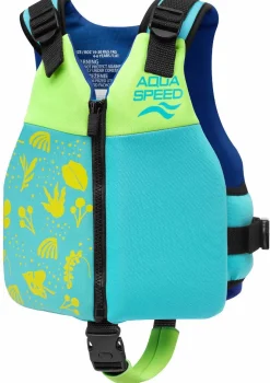 Kamizelka asekuracyjna piankowa do pływania dla dzieci Safe Splash Aqua Speed kol. 02 - niebieska