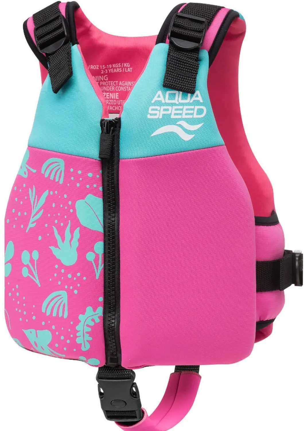 Kamizelka asekuracyjna piankowa do pływania dla dzieci Safe Splash Aqua Speed kol. 03 - różowa