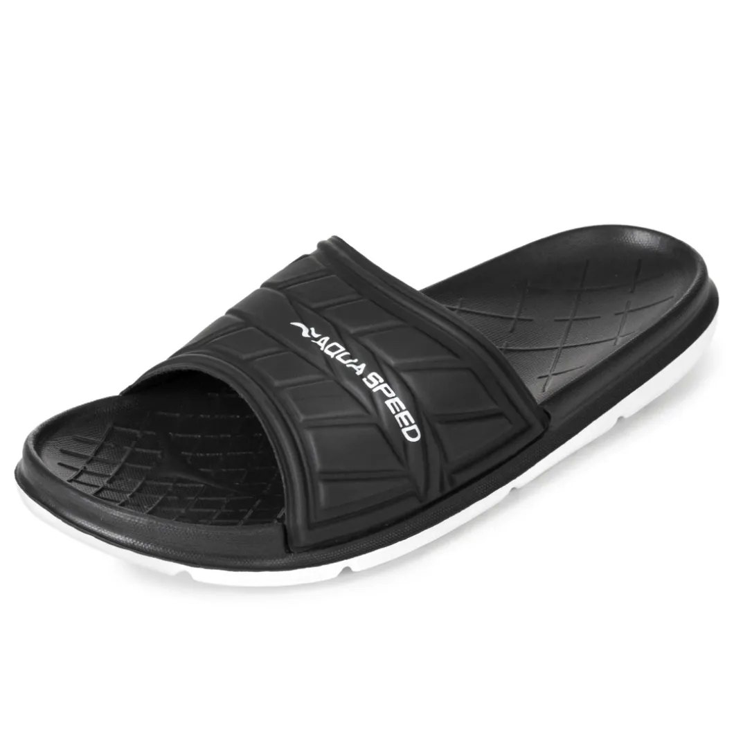 Klapki basenowo - plażowe Aqua Speed Aspen 57 - czarne
