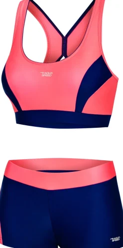 Kostium kąpielowy dwuczęściowy pływacki Aqua Speed Fiona 34 - różowy