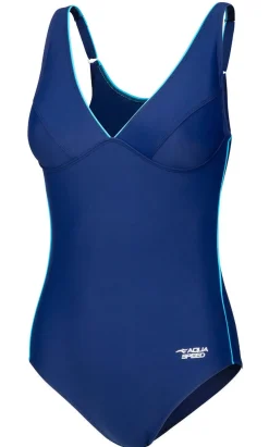 Kostium kąpielowy jednoczęściowy Aqua Speed GRACE 42 - granatowy