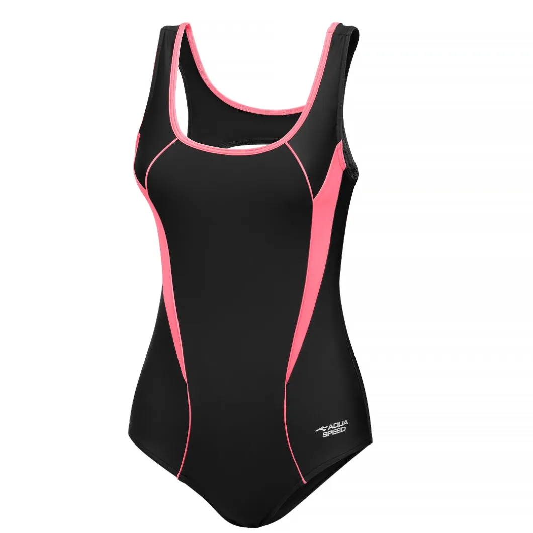 Kostium kąpielowy jednoczęściowy pływacki Aqua Speed Kate 34 - ciemny grafit