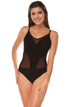 Kostium kąpielowy jednoczęściowy pływacki plażowy Evelyn Aqua Speed 01 - czarny