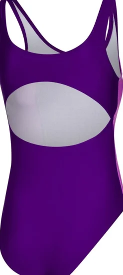 Kostium kąpielowy jednoczęściowy pływacki Aqua Speed Luna roz. 134 - 158 cm 48 - fioletowy