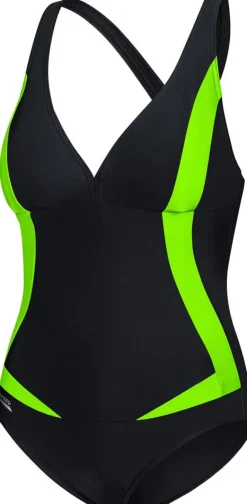 Kostium kąpielowy podkreśląjacy sylwetkę Aqua Speed Greta 01 - czarny