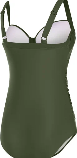 Kostium kąpielowy wyszczuplajacy damski Aqua Speed Olivia 07 - khaki