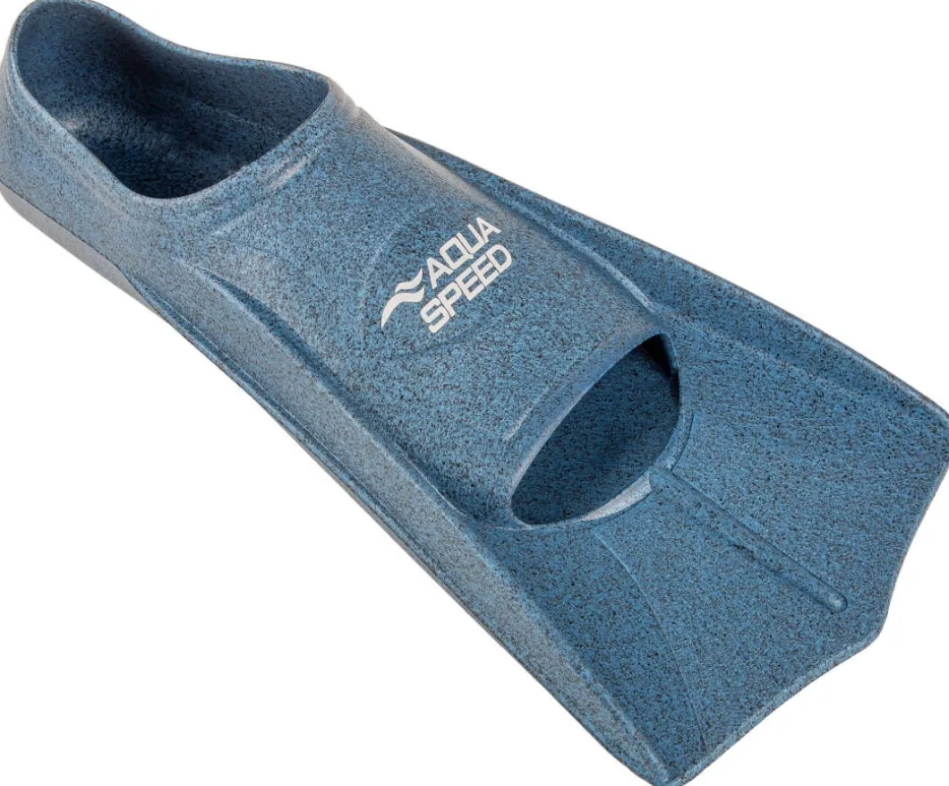Krótkie płetwy pływackie z matriałów z recyklingu Aqua Speed Treningowe Reco 01 - niebieskie