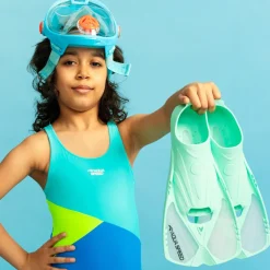 Krótkie płetwy treningowe Aqua Speed Action 04 - turkusowe