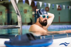 Lustrzane okulary pływackie Aqua Speed Vortex Mirror 51 - białe