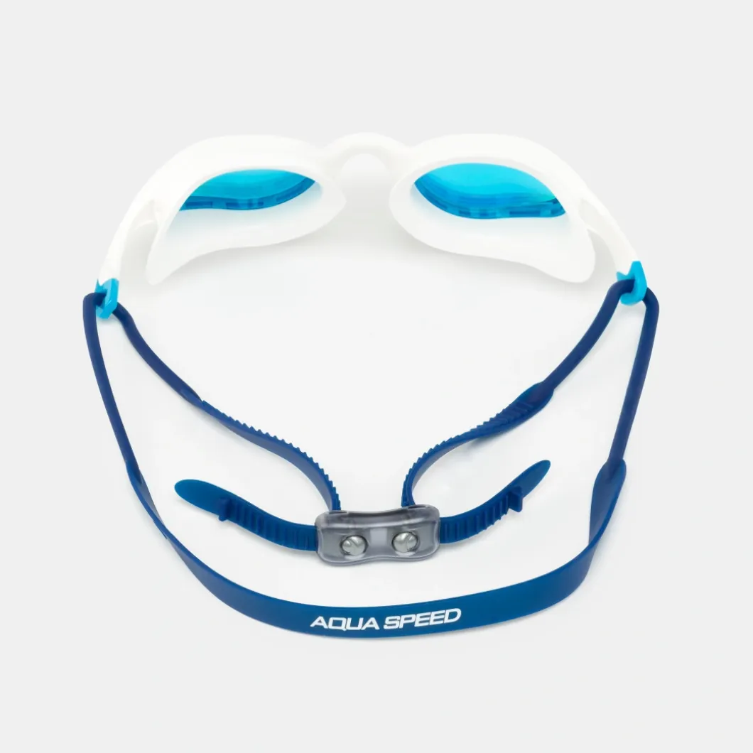 Lustrzane okulary pływackie Aqua Speed Vortex Mirror + Etui 51 - białe