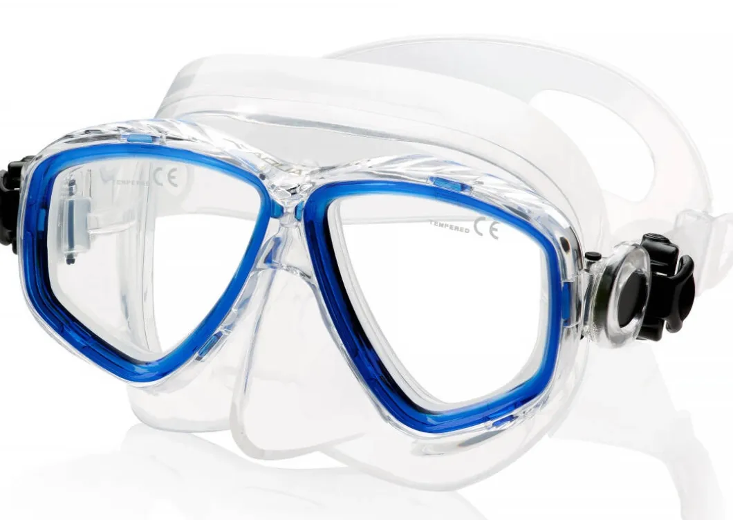 Maska do nurkowania korekcyjna Aqua Speed Optic Pro 11 - niebieska