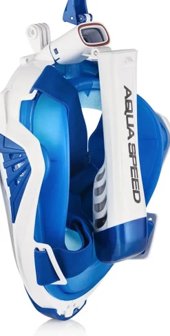Maska do nurkowania pełnotwarzowa Aqua Speed Drift 51 - niebieska