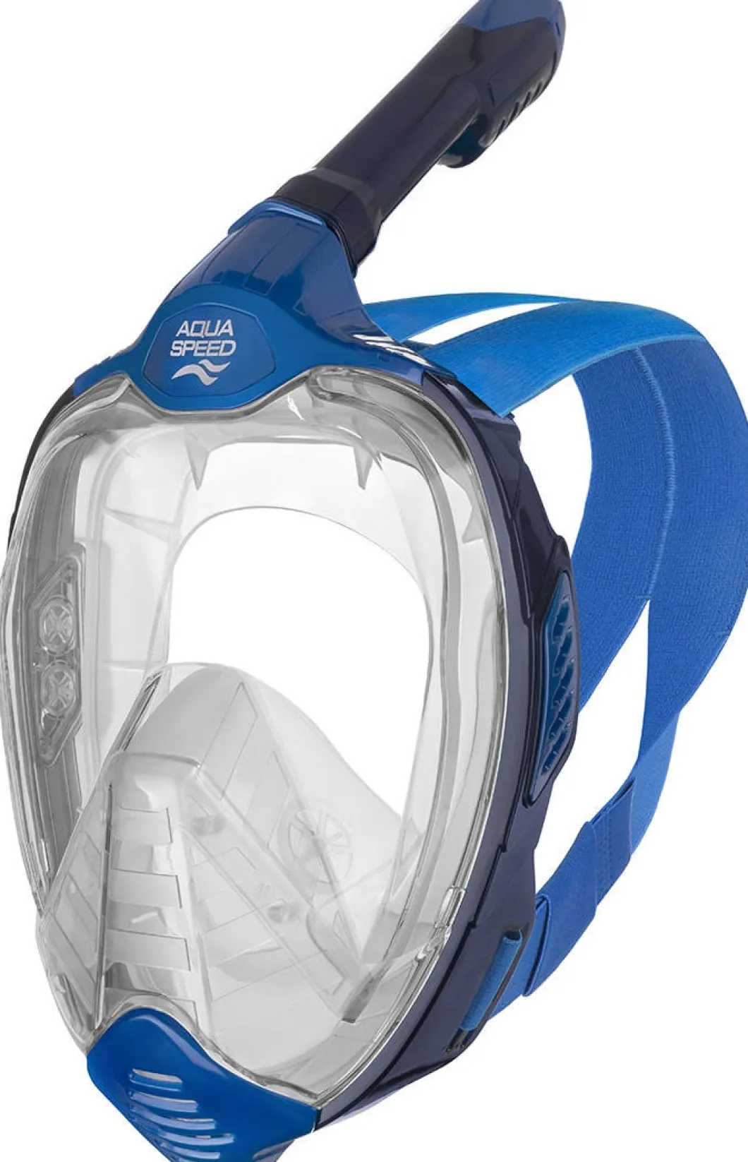 Maska do nurkowania snorkelingu pełnotwarzowa Aqua Speed Veifa ZX 01 - niebieska