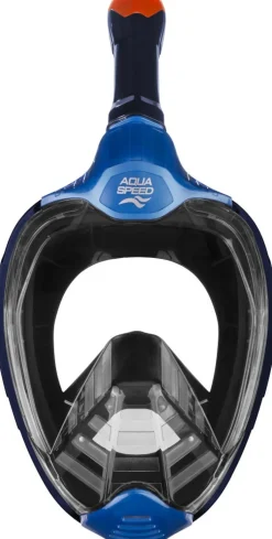 Maska do nurkowania snorkelingu pełnotwarzowa Aqua Speed Veifa ZX 10 - granatowa