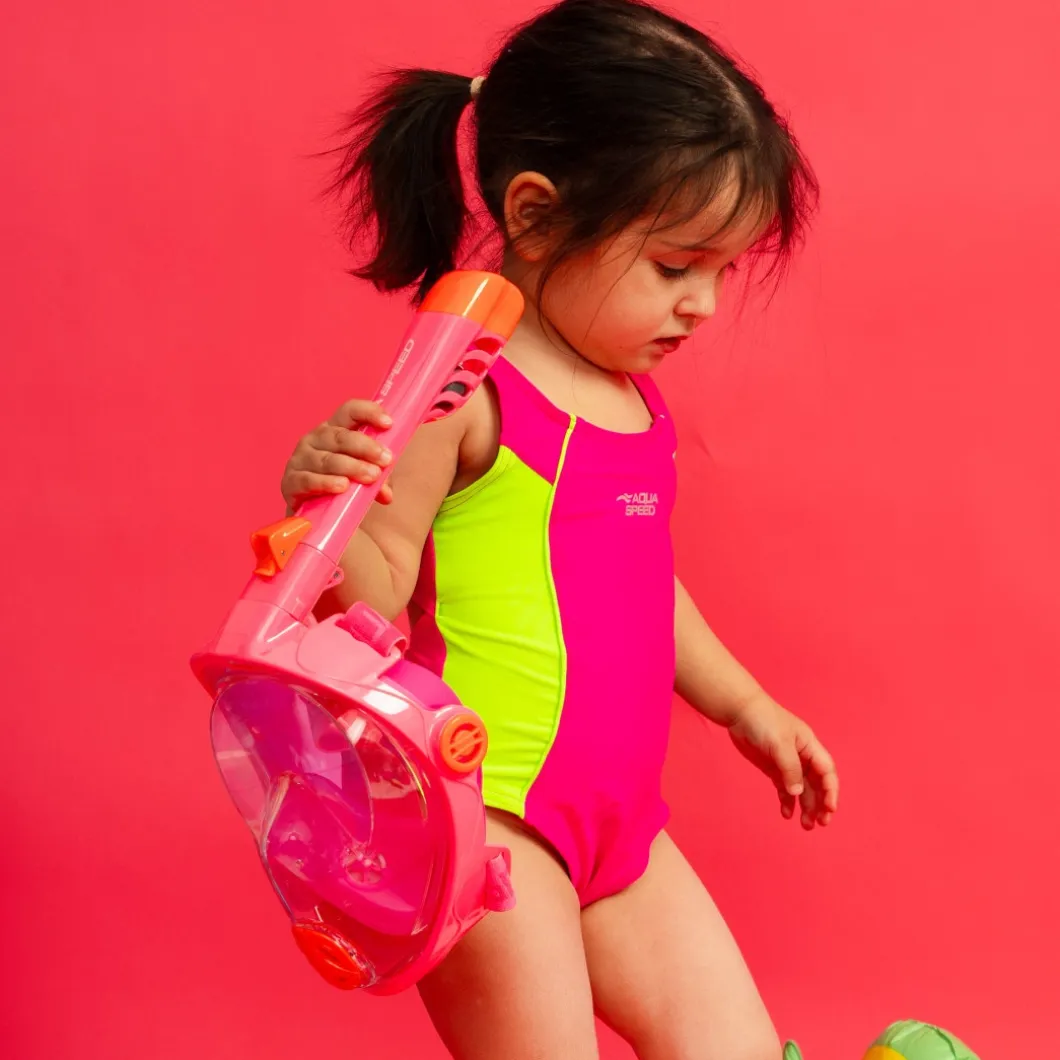 Maska nurkowa pełnotwarzowa Aqua Speed Spectra 2.0 Kid 03 - różowa