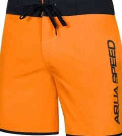 Męskie szorty pływackie Aqua Speed Evan 75 - pomarańczowe