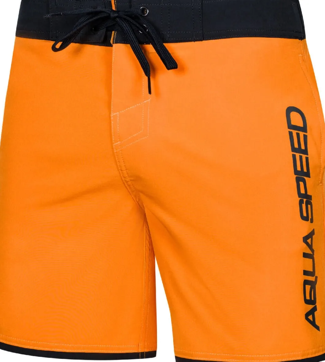 Męskie szorty pływackie Aqua Speed Evan 75 - pomarańczowe
