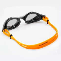 Okulary pływackie Aqua Speed Aquilo 75 - czarno-pomarańczowe-dymione szkła