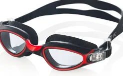 Okulary pływackie Aqua Speed Calypso 31 - czerwone - bezbarwne szkła