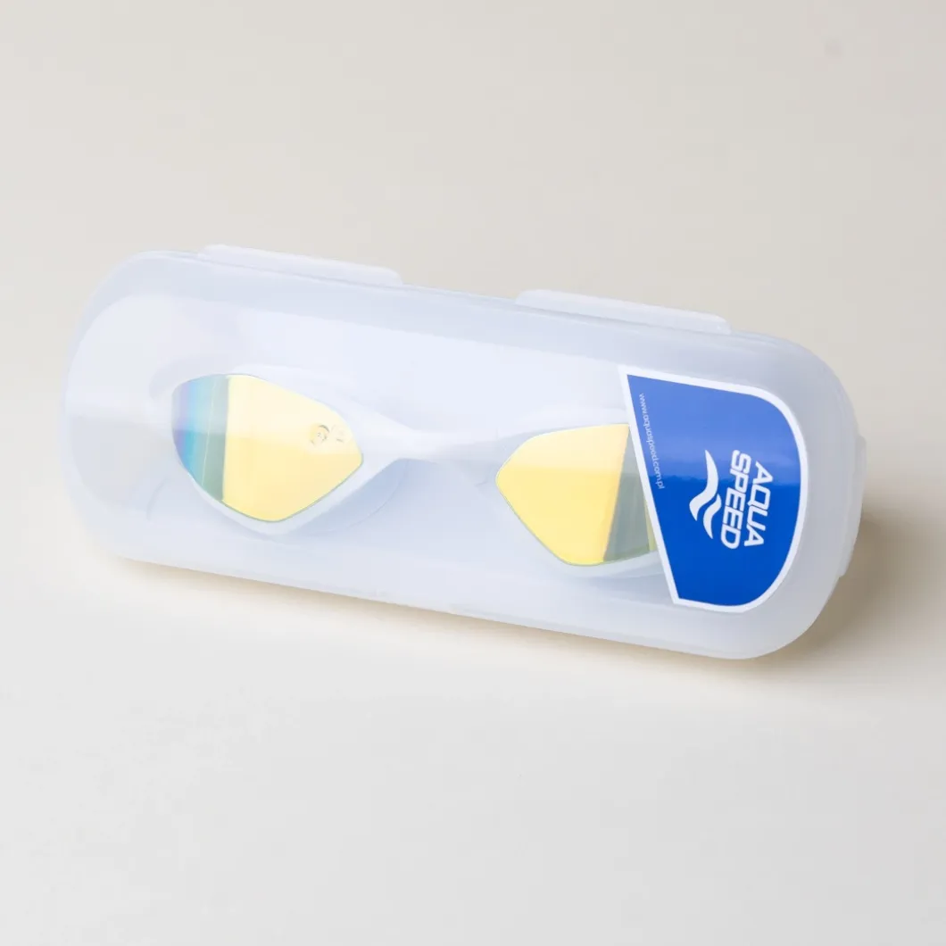 Okulary pływackie Aqua Speed Riptide Mirror 05 - białe