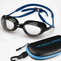 Okulary pływackie Aqua Speed Vortex Vision + Etui 17 - czarno- niebieskie