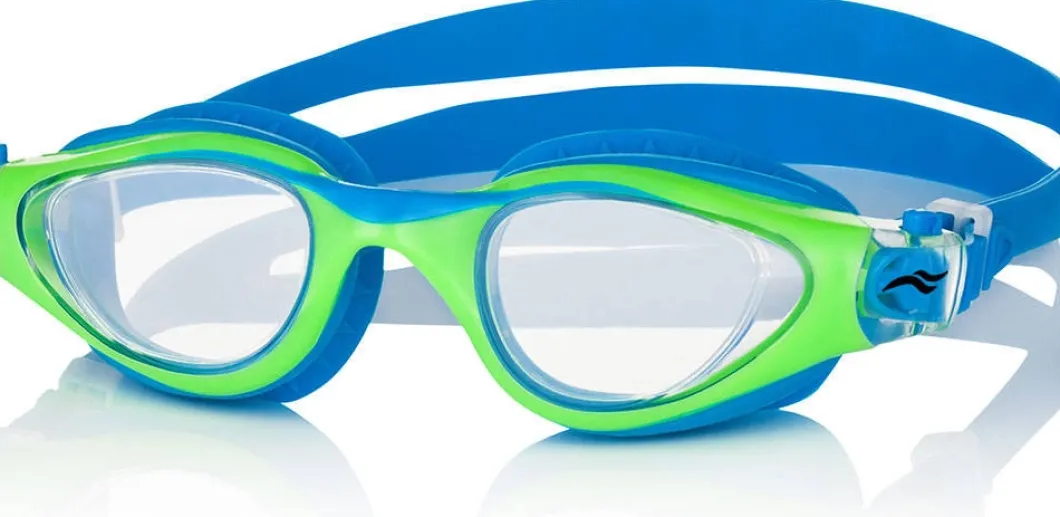 Okulary pływackie dla dzieci Aqua Speed Maori 81 - niebieskie - bezbarwne szkła